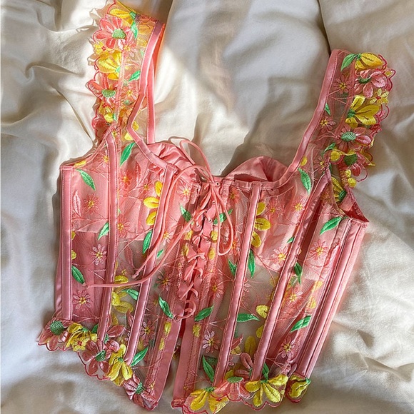 FOR LOVE & LEMONS Daisy Jane Embroidery Bustier - Picture 4 of 7